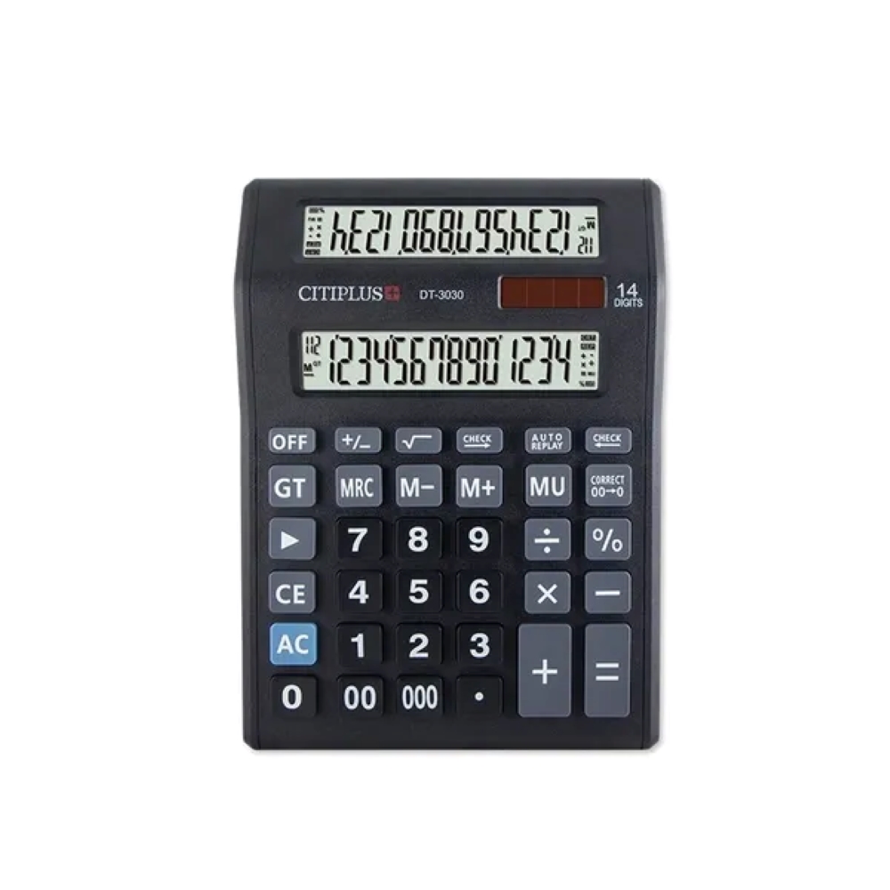 Citiplus 12-Digits Double Display Business Calculator